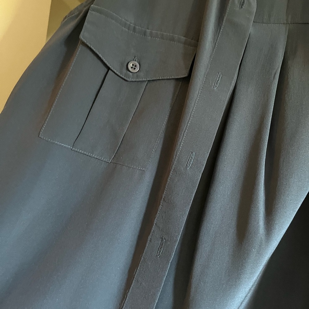 Barneys Navy tank button down blouse - Picture 2 of 2
